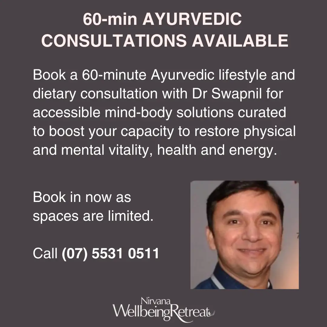 Ayurvedic Consultation brochure with Dr Swapnil BAMS at Nirvana