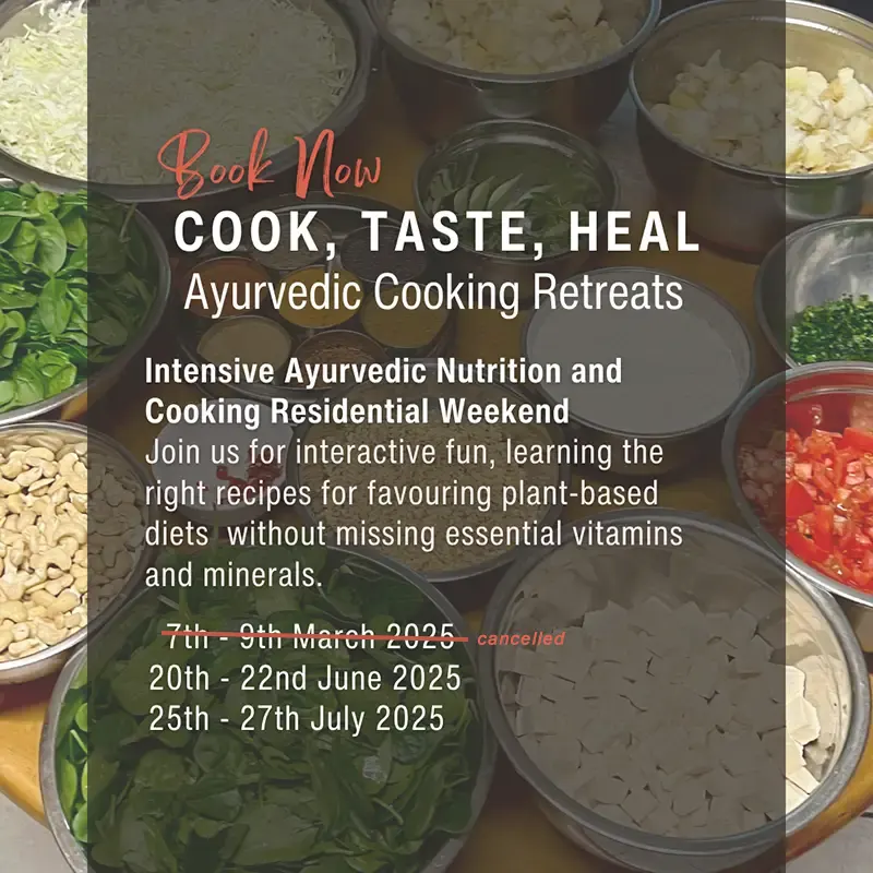 2025 ayurvedic cooking retreats at nirvana